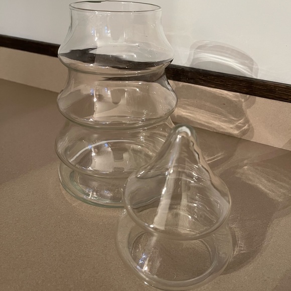 Vintage Anchor Hocking Clear Glass Christmas Tree - Picture 2 of 3